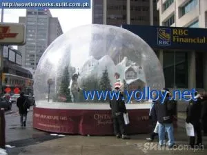 Tær jólaveisluatburður Snow Globe Uppblásanlegur